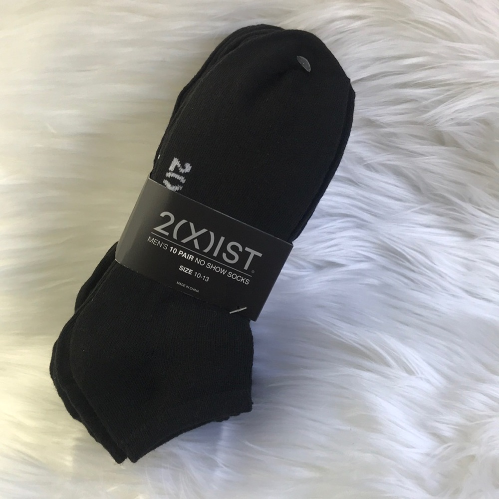 Menś 10 PAIR NO SHOW SOCKS SIZE 10-13